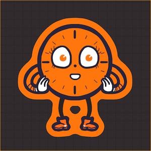 Miss Minutes Acrylic Charm