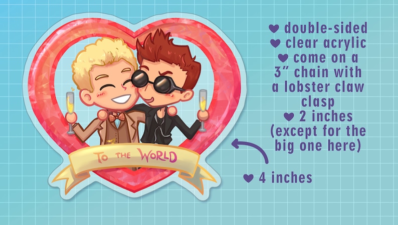 To the World Acrylic Charm image 3