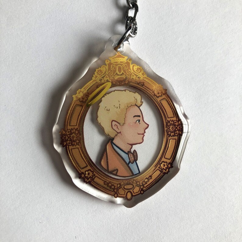 Crowley and Aziraphale Portrait Acrylic Charms