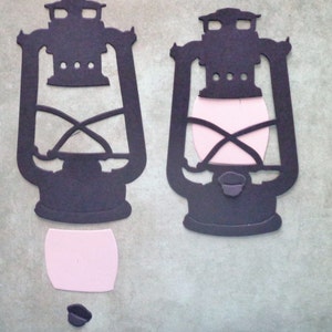 6 piece sizzix lantern. chipboard or card stock. Seasonal, crafts, DIY, scrapbooking, card making, rustic, Shabby Chic image 2