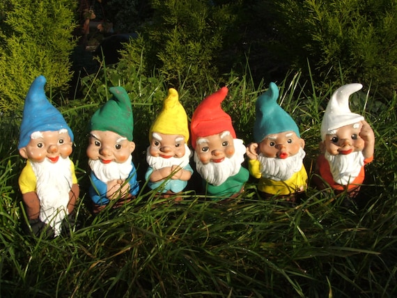 Latex Moulds Or Molds For A 6 Piece Cute Garden Gnome Set Etsy