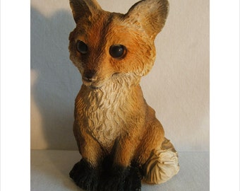 FREE DELIVERY! * Latex mould / mold for a Sitting Fox.
