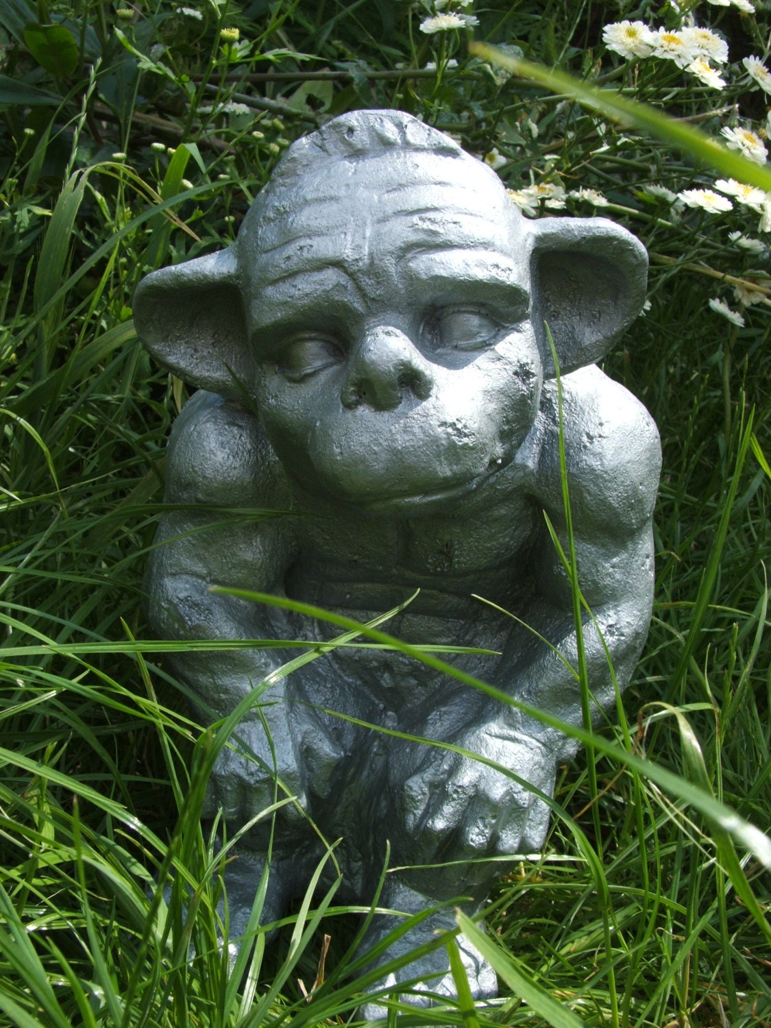 Latex mould or mold for a large sitting gargoyle. hands on Etsy