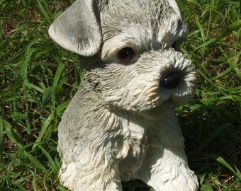 FREE DELIVERY! * Latex mould / mold for a Sitting Schnauzer Dog.