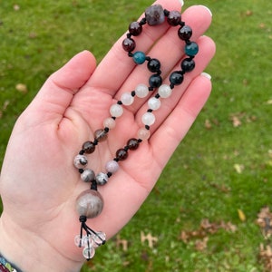 Rise Up Rooted Pocket Mala - Intentional Jewelry - Meditation Tool - Meditation Mala - Prayer Beads - Travel Mala - Hand Mala