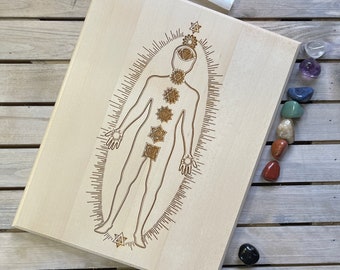 Energy Healing Board -Smooth Edge #5G - Distance Healing - Reiki Healing - Energy Grid - Body Grid - Chakra Healing -Reiki Board -Reiki Doll