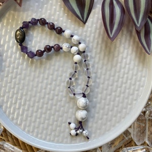 Liminal Space Pocket Mala - Intentional Jewelry - Meditation Tool - Meditation Mala - Prayer Beads - Travel Mala - Hand Mala