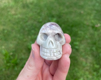 Pink Tourmaline Skull - Crystal Skull