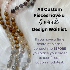 Custom Pendulum Made To Order Gemstone Pendulum Intuitively Made Divination Altar Beads Prayer Beads Spiritual Tool Macrame image 10