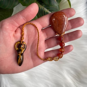 Goddess Pendulum - OOAK - Divination - Dowsing - Energy Healing - Healing Pendulum - Witch Tool - Chakra Healing - Divine Feminine
