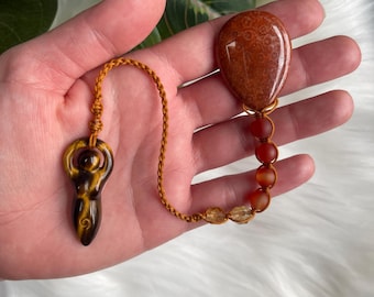 Goddess Pendulum - OOAK - Divination - Dowsing - Energy Healing - Healing Pendulum - Witch Tool - Chakra Healing - Divine Feminine