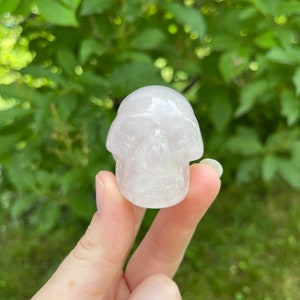 Rose Quartz Skull #2 - 2in Skull - Crystal Skull