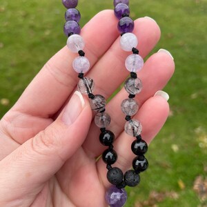 Calm in the Storm Pocket Mala Intentional Jewelry Meditation Tool Meditation Mala Prayer Beads Travel Mala Hand Mala image 3