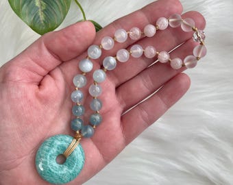 Moder Maria Gudinna Pocket Mala - Medkänsla - Energi Healing - Dousing - Spådom - Altarpärlor - Gudomlig Kärlek