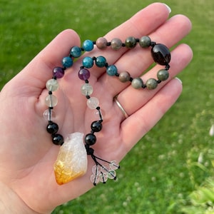 Surrender Pocket Mala - Intentional Jewelry - Meditation Tool - Meditation Mala - Prayer Beads - Travel Mala - Hand Mala