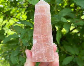 Red Calcite Obelisk - Crystal Healing