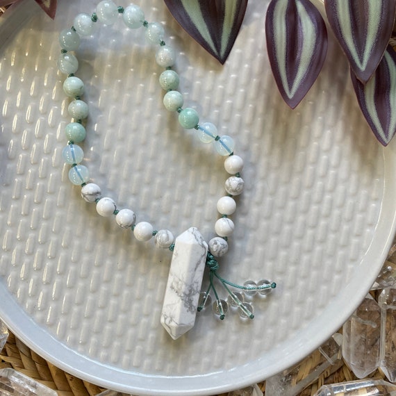Inner Peace Pocket Mala - Intentional Jewelry - Meditation Tool - Meditation Mala - Prayer Beads - Travel Mala - Hand Mala