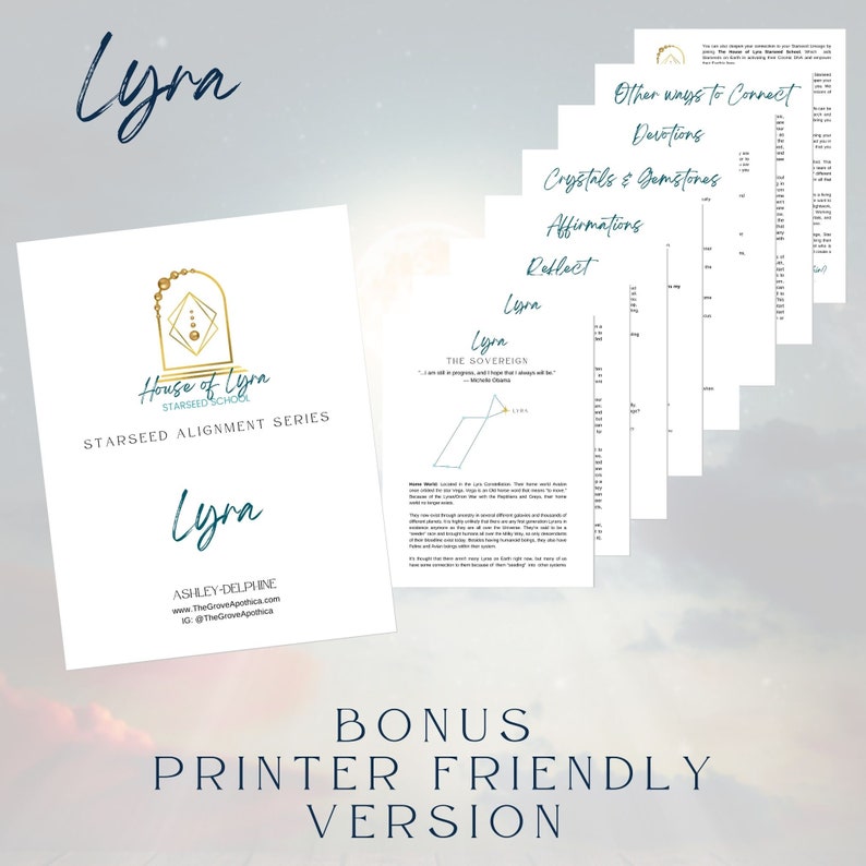 Lyra Starseed Alignment Guide - Cosmic DNA Activation (digital Guide ...