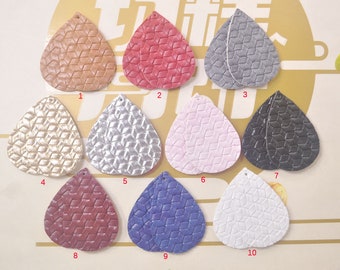 8 Brown Braided leather teardrop earrings pendant,Basket Weave Teardrop Leather Earrings Supplies,DIY Handmade Earrings--VCC5094#