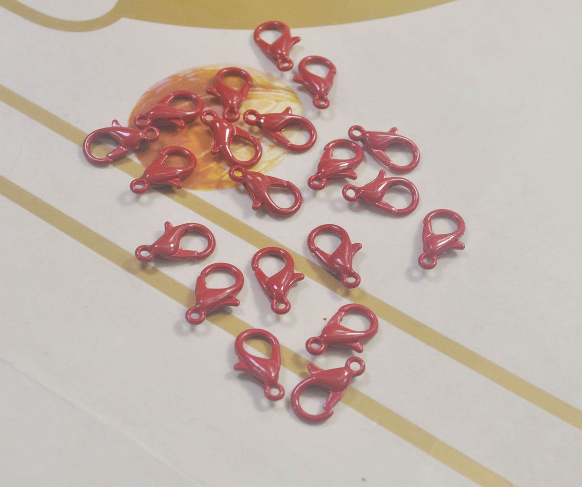 10 Stck. Roségold Hummer Verschlüsse Drehbare Clips