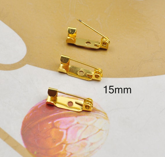 Attache Pins Sécurisé Goupilles De Verrouillage En Mu00e9tal Broches Fermoirs Verrous Pour Bijoux Broches Badges Insigne Artisanat DIY 30 Piu00e8ces, Argent Attache Badge