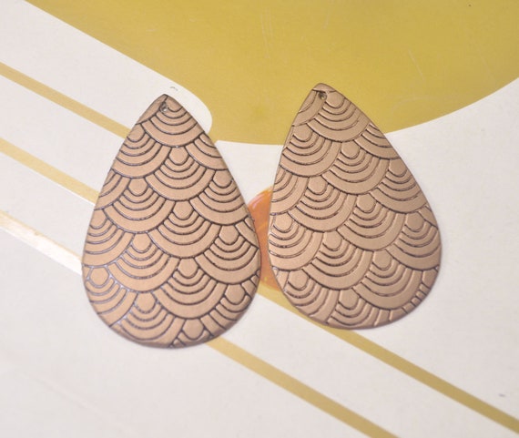10Pcs Small Brown Leather Flower Teardrop Shaped,Teardrop Leather for  Jewelry Making,Faux Leather Teardrop For Earrings-40x25mm-FF4584#