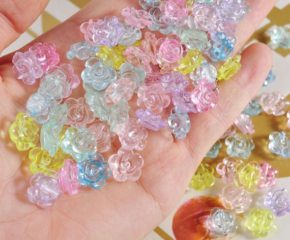 Flower beads for jewelry hotsell making