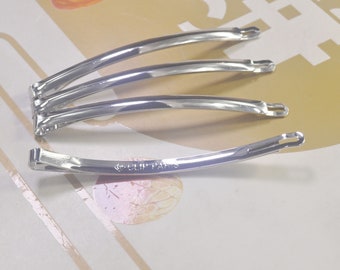 CcHuDE Metall-Haarspangen, Blanko, 6 Cm, 30 Stück – Perfekt Für DIY Haarschmuck & Bastelprojekte