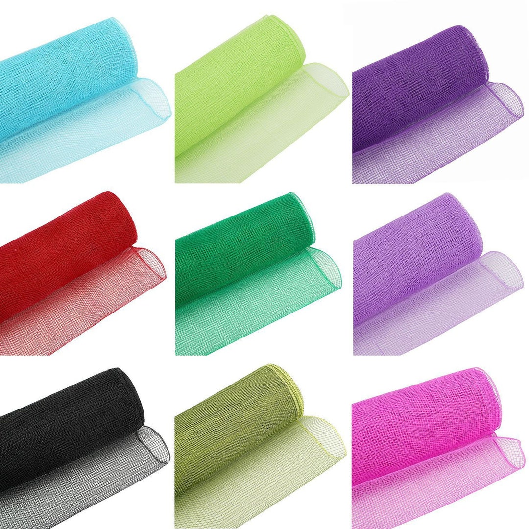 17 Colors Deco Mesh,10 Inch X 10 Yards Deco Mesh Roll, Deco Mesh Rolls