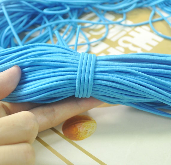 5 Meters 2.5mm Round Elastic Cord,sky Blue Stretch Cord, Stretch