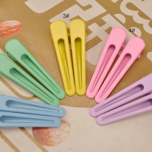 10 Stück bunte Haarspangen, Krokoklemmen, Mädchen Haarschmuck, Haarspangen, Haarclip, Haarclips.60 mm Länge