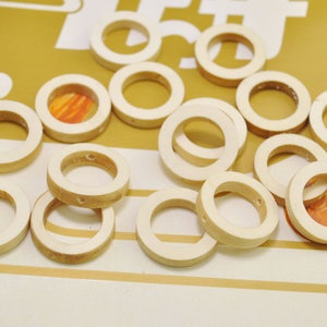 20pcs 49mm Natural Flat Wood Ring,large Unfinished Wooden Rings for  Earrings,wood Circle,round Wood Ring,wooden Rings. -  Hong Kong