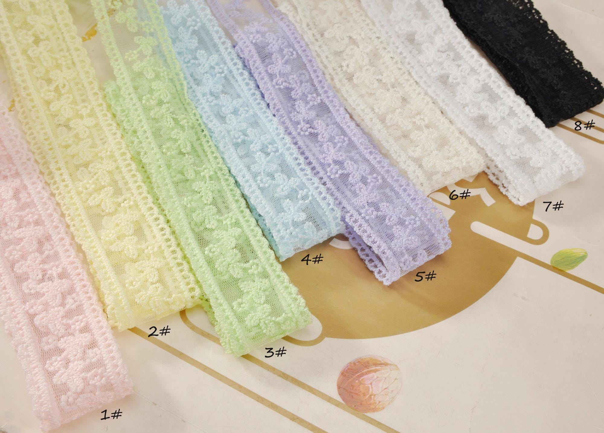 Adorno de encaje de 3,5 cm de ancho, bonito y colorido bordado, adorno de  encaje de algodón, adorno de encaje floral, encaje para moños, encaje para  coser, accesorios de ropa. - Etsy México, image size:2000x1434