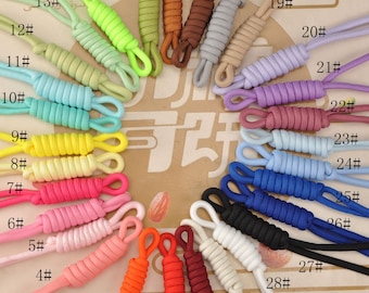 1-100Pcs,29 Colors,Rope Purese Charm,Bag Keychain Accessories，Rope Bag Charms For Purse,Handmade，Bag Charm,Colorful cord Keychain Charms