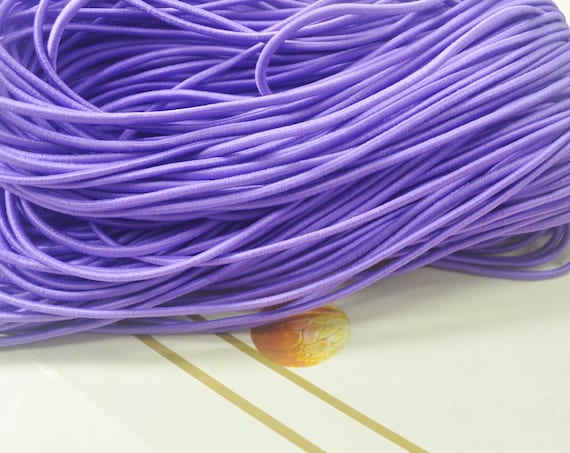 10 Yards Elastic Cord Stretch String, Elastic Beading Cord String for Bracelets, Necklaces, Jewelry Making, Beading Lilac / 10 Yards