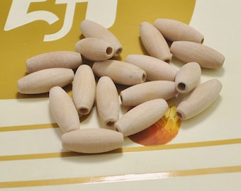 Lot 36 Vtg Maple Wood Oval Oblong Macrame Plant Hanger Craft Beads 30mm x 20mm Lot 36 Vtg Maple Wood Oval Oblong Macrame Plant Hanger Craft Beads 30mm x 20mm