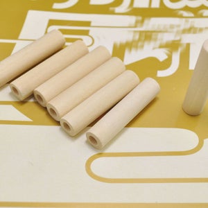 15pcs Unfinished natural wood tube bead, wooden tube beads,necklace jewelry,tube bead 50x12mm