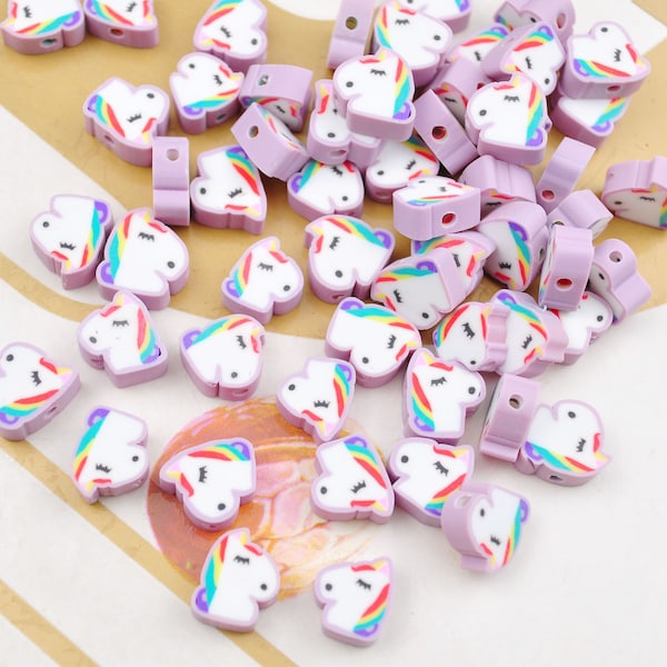 Polymer Clay beads,Animal beads,Unicorn beads,Loose Polymer Clay Bead For Jewelry Making,Kids Beads，Bracelet Beads,spacing beads,Wholesale