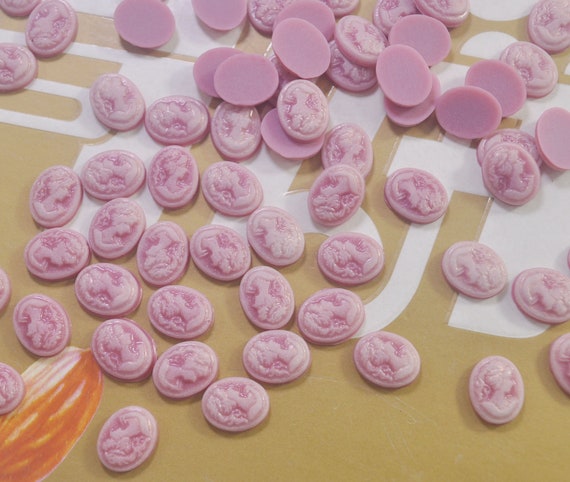 Resin Cab - Oval Small, Marble Resin Cab - Oval Small, Marble