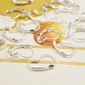 50Pcs Earwires/ Earring/ Earring Hook/ Silver Tone earrings /Ear Hooks Jewelry Findings/French earring/ 12x20mm