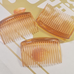 19teeth Brown Plastic Hair Combs,10Pcs Plastic Hair Combs for Fascinators and Millinery
