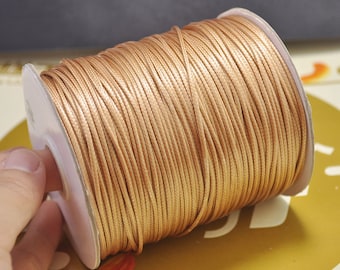 Wholesale 10Yds 1.5mm Wax Cords String Rope,Brown Waxed Polyester Thread,Jewelry Beading String, For Bracelet & Necklace Making