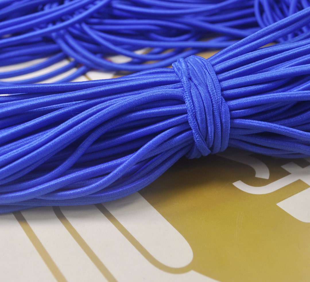 5yds Blue Elastic Cord,4mm Round Elastic Cord,stretch Cord,stretch