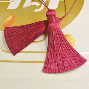 2pcs Maroon tassels,82mm long silk tassels,handmade tassel,Necklace Tassel,tassels charm,thread tassel, Boho Tassels,Pillow Tassels