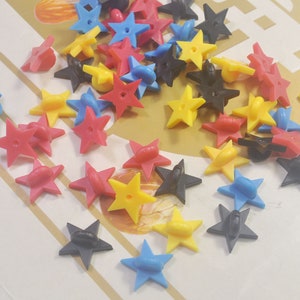 Pack of 10,20, 40, 60, 80, or 100Pcs,Mixed Color Star Rubber Clutches Backings Backs Clasp,Rubber Pin Back  for Enamel Lapel Pin