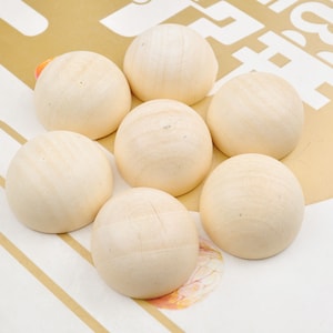 20pcs Unfinished Half wood Beads,40mm large domed Wooden Cabochon Beads finding,half ball wooden beads supply,wholesale