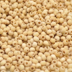Wood beads,4mm Round Natural Unfinished Wooden Beads,DIY Beads - 200 pieces - wholesale beads