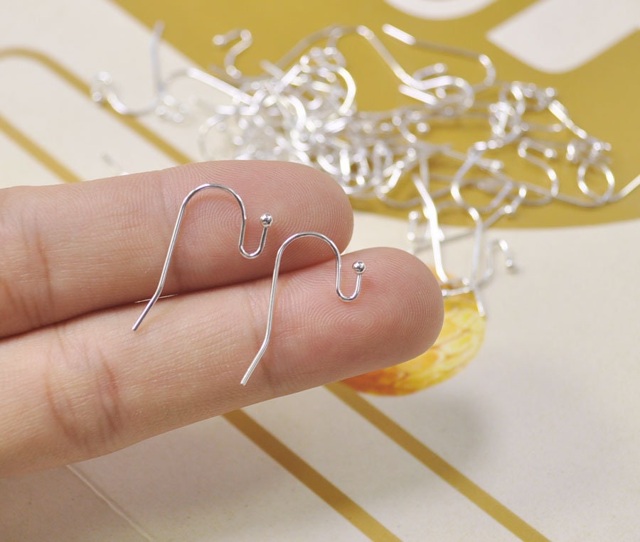 SOFPLATE 200pcs Earring Hooks – Stainless Steel Fish Hook & Ball Dot Ear Wires For DIY Jewelry Making (Gold & Silver) - View #2
