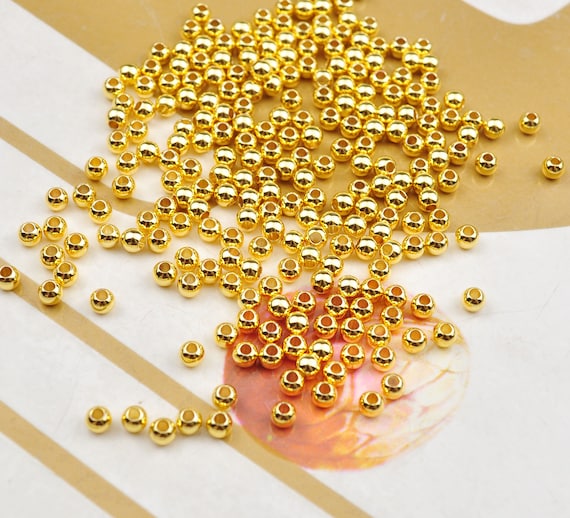 Real gold beads for jewelry making deals
