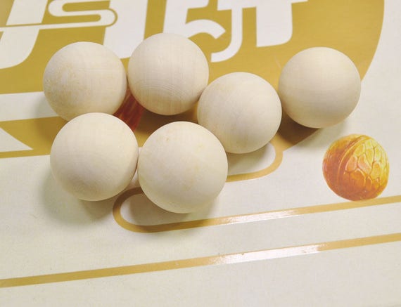 6mm 8mm To 90mm Diameter Natural Wooden Craft Wood Balls Sphere Craft Supplies E - Foto 14